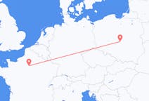 Voos de Łódź, Polônia para Paris, França