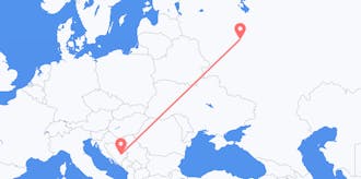 Flights from Bosnia &amp; Herzegovina to Russia