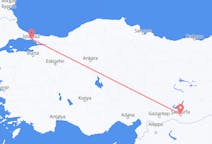 터키발 샨리우르파, 터키행 이스탄불 항공편