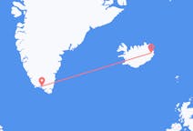 Flyreiser fra Egilsstaðir, Island til Narsaq, Grønland