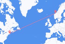 Flyreiser fra Boston, til Kristiansund