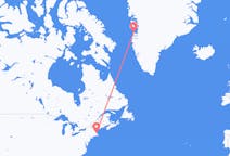 Flights from Boston, the United States to Aasiaat, Greenland