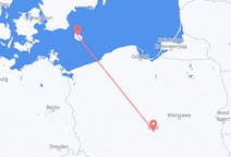 Flights from Łódź, Poland to Bornholm, Denmark