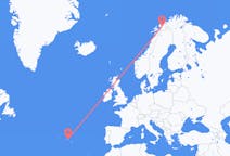 Flights from Terceira Island, Portugal to Andselv, Norway
