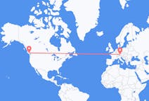 Flyrejser fra Comox, Canada til München, Tyskland
