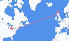 Flyg från Columbus, USA till Inverness, Skottland