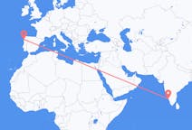 Flyreiser fra Kannur, India til Vigo, Spania