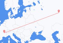 Flights from Izhevsk, Russia to Lyon, France