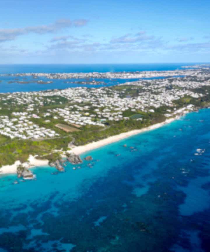 Flights from the city of Bermuda, the United Kingdom to Europe
