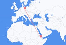 Flyrejser fra Semera, Etiopien til Dresden, Tyskland