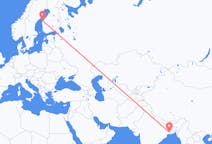 Flights from Kolkata, India to Vaasa, Finland