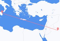Flyreiser fra Arar, Saudi-Arabia til Catania, Italia