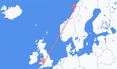 出发地 挪威出发地 布伦讷于松前往威尔士的加迪夫的航班