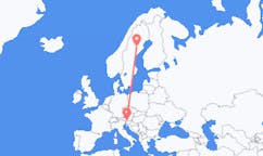 เที่ยวบิน จาก Lycksele, สวีเดน ไปยัง คลาเกนฟูร์ท, ออสเตรีย