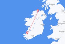 Vols depuis Killorglin, Irlande pour Derry, Irlande du Nord