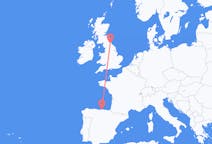 Flights from Santander, Spain to Durham, England, the United Kingdom