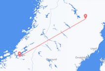 Vluchten van Trondheim naar Arvidsjaur