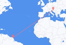 Flights from Cayenne, France to Zagreb, Croatia