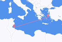 Flights from Djerba, Tunisia to Icaria, Greece