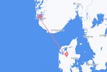 Flights from Stavanger, Norway to Karup, Denmark