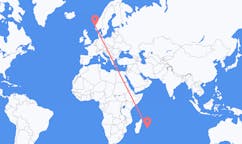 Flights from Saint-Denis, France to Bergen, Norway