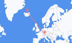 出发地 冰岛出发地 格里姆赛目的地 德国梅明根的航班