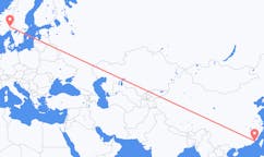Flights from Xiamen, China to Oslo, Norway