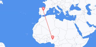 Flyreiser fra Nigeria til Spania