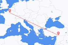 Flyreiser fra Gaziantep, til Paris