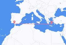 スペインのから ヘレス・デ・ラ・フロンテーラ、ギリシャのへ サントリーニ島フライト