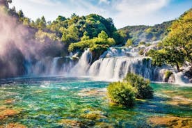 Krka Waterfalls private tour with Šibenik from Trogir