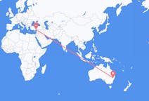 Flyg från Tamworth, Australien till Adana, Turkiet