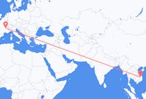 Flyrejser fra Pleiku, Vietnam til Lyon, Frankrig