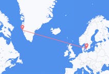 Flights from Maniitsoq, Greenland to Ängelholm, Sweden