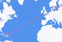 Flyrejser fra Santiago de los Caballeros, Den Dominikanske Republik til Ronneby, Sverige