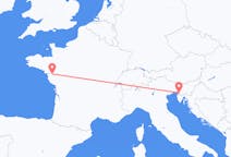 Voli from Nantes, Francia to Trieste, Italia