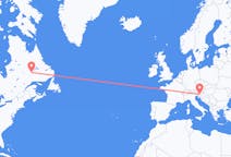 Flights from Wabush to Ljubljana