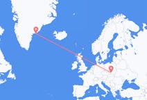 Flights from Kraków, Poland to Kulusuk, Greenland