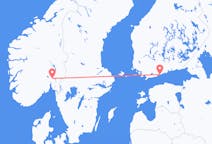 Flyreiser fra Oslo, Norge til Helsingfors, Finland