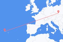 Fly fra Katowice til Horta, Azores