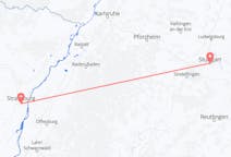 Flyrejser fra Strasbourg, Frankrig til Stuttgart, Tyskland