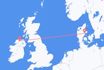 Flyreiser fra Aarhus, Danmark til Derry, Nord-Irland