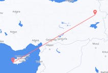 Vols depuis la ville de Paphos vers la ville d'Ağrı
