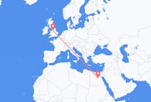 Flyrejser fra Asyut, Egypten til Manchester, England