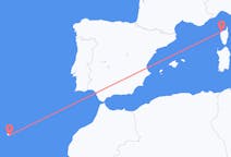 Flyrejser fra Calvi, Frankrig til Funchal, Portugal