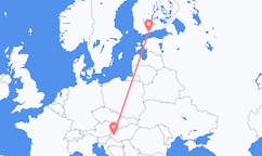 Flyrejser fra Heviz, Ungarn til Helsinki, Finland