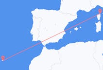 Flyreiser fra Funchal, Portugal til Bastia, Frankrike