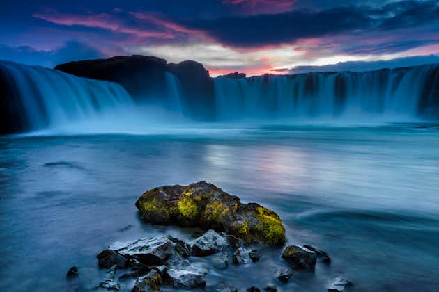 photo of Goðafoss Waterfall (waterfall of the Gods) is one of the most beautiful in Iceland. Located just off the Ring Road, no one should pass this beauty without a visit.