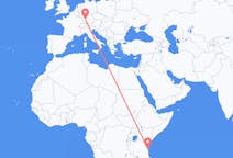 Flyrejser fra Zanzibar til Stuttgart