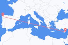 Flyg från Santiago de Compostela till Larnaca